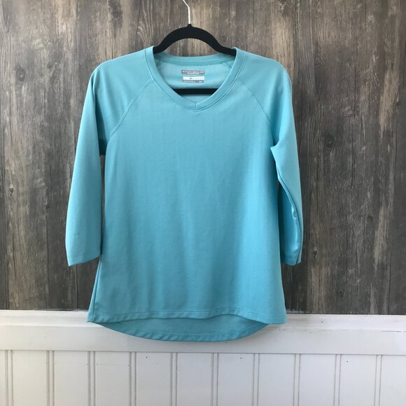 Columbia aqua omni-shade ballet sleeve sun shade top size S - Picture 1 of 4